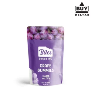 Delta 8 Bites Grape Gummies Diamond 150mg